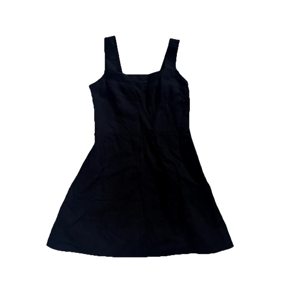 COS Black Linen Lyocell Lined Dress Sz 10 Classic Preppy Capsule